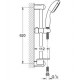 Душевой комплект Grohe Eurostyle New 124416 хром, шланг пластиковый 150 см