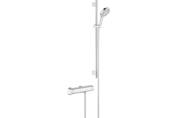 Душевой комплект Grohe Grohtherm 2000 34482001 смеситель + душевой гарнитур хром,  в стиле hi-tech
