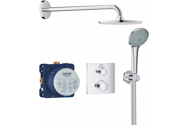 Душевой комплект Grohe Grohtherm 34734000 с термостатом, хром, шланг 125 см
