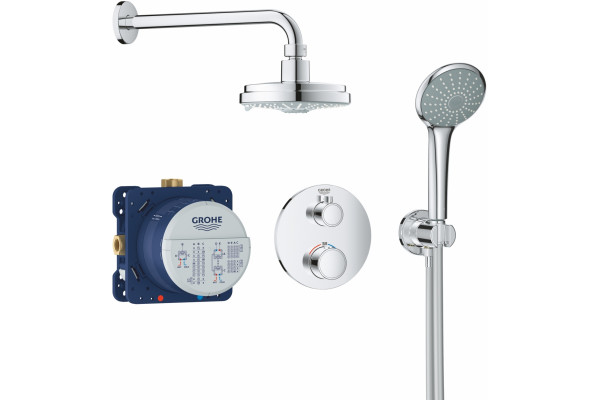 Душевой комплект Grohe Grohtherm 34735000 с термостатом, хром, шланг 150 см