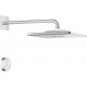 Верхний душ Grohe Rainshower 310 SmartConnect 26642000 с пультом дистанционного управления, хром,  в современном стиле