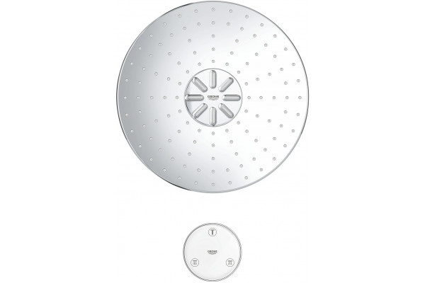 Верхний душ Grohe Rainshower 310 SmartConnect 26641000 с пультом дистанционного управления, хром,  в современном стиле