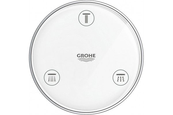 Верхний душ Grohe Rainshower 310 SmartConnect 26641000 с пультом дистанционного управления, хром,  в современном стиле