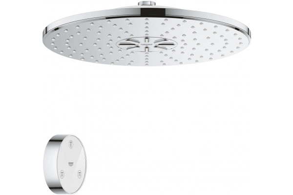 Верхний душ Grohe Rainshower 310 SmartConnect 26641000 с пультом дистанционного управления, хром,  в современном стиле