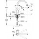 Смеситель Grohe BauEdge 31367001 для кухонной мойки однорычажный, хром