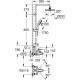 Душевая стойка Grohe Tempesta Cosmopolitan 26305001 хром, штанга 116.7 см
