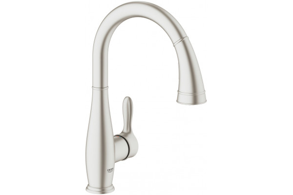 Смеситель Grohe Parkfield 30215DC1 для кухонной мойки однорычажный, сталь