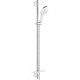 Душевой гарнитур Grohe Rainshower SmartActive 26579LS0 белая луна штанга 93 см, шланг 175 см