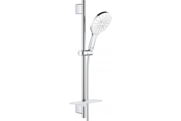 Душевой гарнитур Grohe Rainshower SmartActive 26592LS0 белая луна штанга 63 см, шланг 175 см