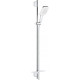 Душевой гарнитур Grohe Rainshower SmartActive 26587LS0 белая луна штанга 93 см, шланг 175 см