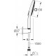 Душевой гарнитур Grohe Rainshower SmartActive 26589000 хром, штанга 22.2 см