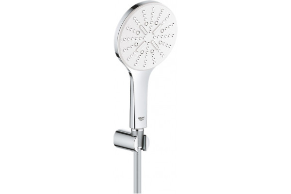 Душевой гарнитур Grohe Rainshower SmartActive 26581LS0 белая луна штанга 22.2 см, шланг 150 см