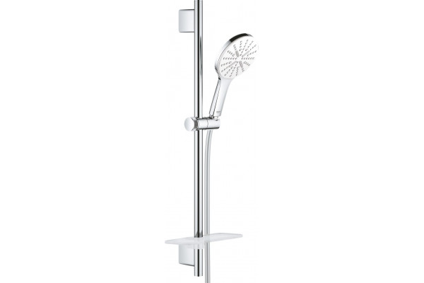 Душевой гарнитур Grohe Rainshower SmartActive 26577LS0 белая луна штанга 63 см, шланг 175 см