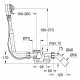 Слив-перелив Grohe Talento  белый, хром