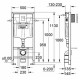 Комплект Grohe Rapid SL + унитаз Gustavsberg Hygienic Flush WWS + крышка 