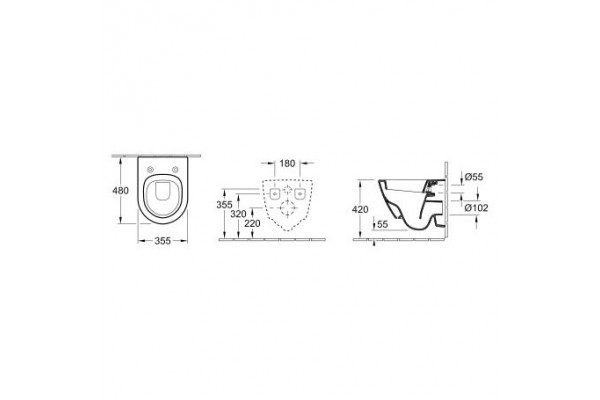 Комплект инсталляция Grohe Rapid SL + унитаз Villeroy & Boch Subway 2.0 + крышка 