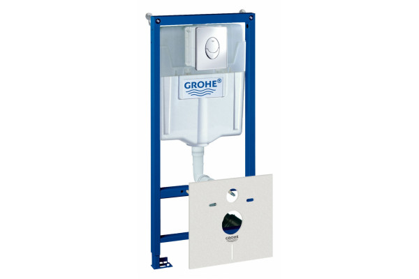 Система инсталляции для унитазов Grohe Rapid SL 4 в 1 с кнопкой смыва, бачок 6/9 л, 50x30x113 см