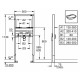 Система инсталляции для раковин Grohe Rapid SL  цвет синий, 50x7.5x133 см