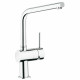 Смеситель для кухонной мойки Grohe Minta с L-изливом, однорычажный, хром
