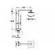 Душевая стойка Grohe Euphoria Cube, верхний и ручной душ, без смесителя, хром, 1 режим