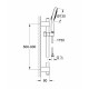 Душевой гарнитур Grohe Power&Soul Cosmopolitan 130 (ручной душ, штанга 900 мм, шланг 1750 мм), хром, 4 режима