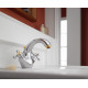 Смеситель для раковины Grohe Sinfonia с донным клапаном, вынос 130 мм, двухвентильный, хром/золото