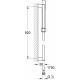 Душевой гарнитур Grohe Euphoria Cube Stick 27890000 хром, штанга 92 см