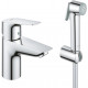 Смеситель Grohe Start Edge 2020 23773001 для раковины, с гигиеническим душем, однорычажный, хром