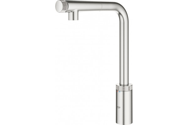 Смеситель Grohe Minta SmartControl 31613DC0 для кухонной мойки нажимной, сталь
