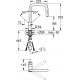 Смеситель Grohe Minta 32322A02 для кухонной мойки, темный графит, однорычажный, черный