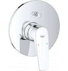 Смеситель Grohe BauFlow 29113000 С ВНУТРЕННЕЙ ЧАСТЬЮ для ванны с душем, хром, однорычажный