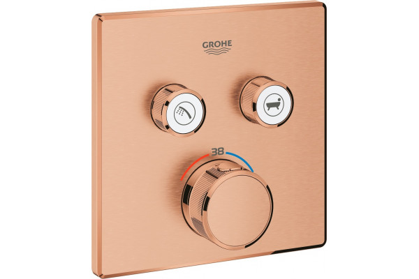 Термостат Grohe Grohtherm SmartControl 29124DL0 для ванны с душем, теплый закат, термостат, медь