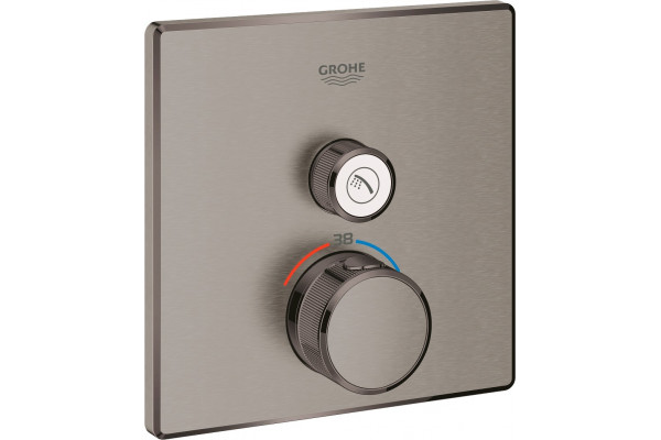 Термостат Grohe Grohtherm SmartControl 29123AL0 для душа, темный графит, термостат, черный