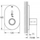 Термостат Grohe Eurosmart Cosmopolitan E Special 36456000 для душа, хром, сенсорный