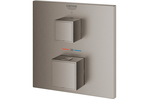 Термостат Grohe Grohtherm Cube 24153AL0 для душа, темный графит, термостат, сталь