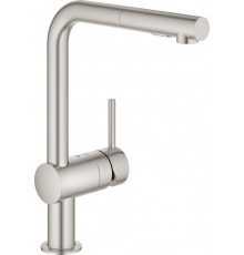 Смеситель Grohe Minta 30274DC0 для кухонной мойки однорычажный, сталь