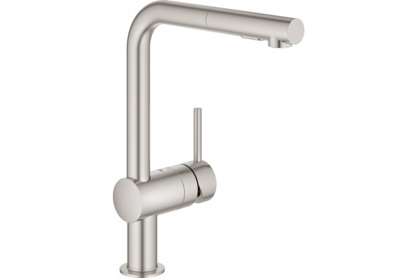 Смеситель Grohe Minta 30274DC0 для кухонной мойки однорычажный, сталь