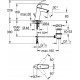 Душевой комплект Grohe Eurosmart 124470 для ванны с душем, хром, шланг пластиковый 175 см