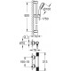 Душевой комплект Grohe Grohtherm 1000 Performance 34784000 хром шланг пластиковый 175 см, 2 режима