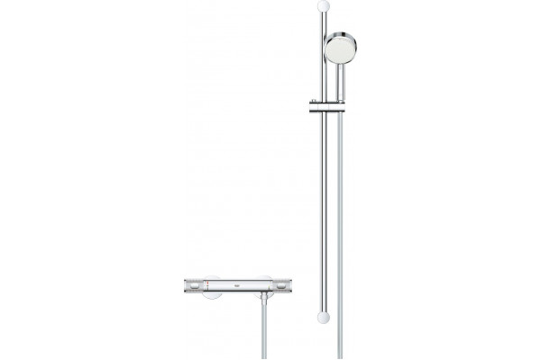 Душевой комплект Grohe Grohtherm 1000 Performance 34784000 хром шланг пластиковый 175 см, 2 режима