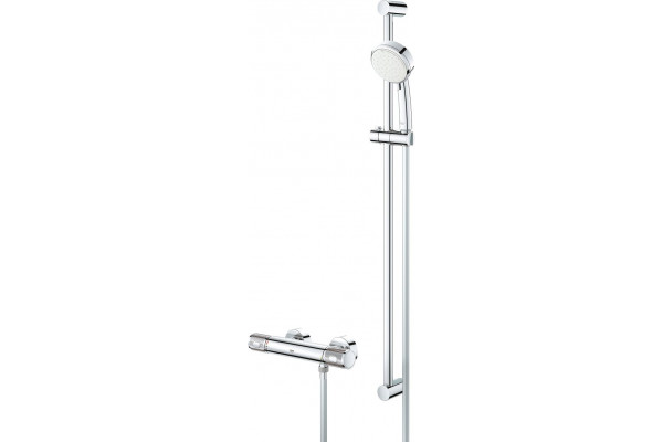 Душевой комплект Grohe Grohtherm 1000 Performance 34784000 хром шланг пластиковый 175 см, 2 режима