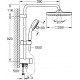 Душевая стойка Grohe Tempesta Cosmopolitan System 250 26694000 хром, штанга 103.6 см