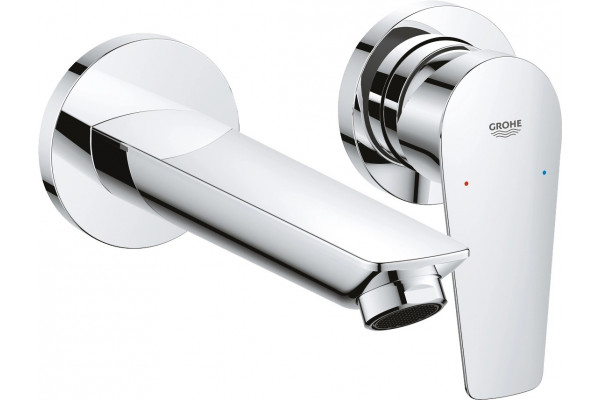Смеситель Grohe BauEdge 20474001 С ВНУТРЕННЕЙ ЧАСТЬЮ для раковины, хром, однорычажный, длина излива 17.7 см