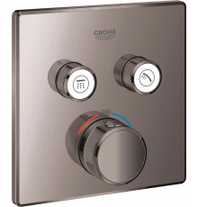 Термостат Grohe Grohtherm SmartControl 29124A00 для ванны с душем, темный графит, термостат, черный