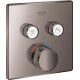 Термостат Grohe Grohtherm SmartControl 29124A00 для ванны с душем, темный графит, термостат, черный