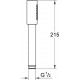 Душевая лейка Grohe Sena Stick 26465000 хром штанга 21.5 см, 1 режим