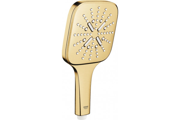 Душевая лейка Grohe Rainshower SmartActive 130 Cube 26582GN0 холодный рассвет золото, штанга 24.2 см