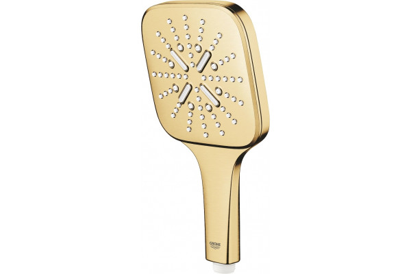 Душевая лейка Grohe Rainshower SmartActive 130 Cube 26582GN0 холодный рассвет золото, штанга 24.2 см