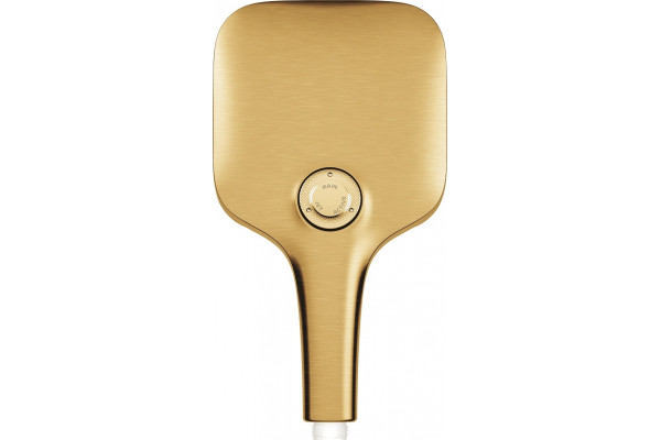 Душевая лейка Grohe Rainshower SmartActive 130 Cube 26582GN0 холодный рассвет золото, штанга 24.2 см