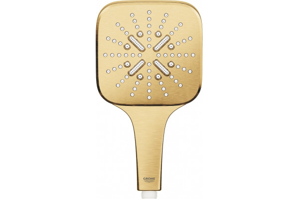 Душевая лейка Grohe Rainshower SmartActive 130 Cube 26582GN0 холодный рассвет золото, штанга 24.2 см